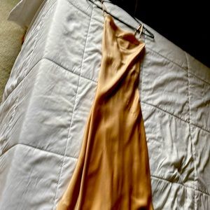 Show Me Your Mumu Tuscany Maxi Slip Dress Champagne